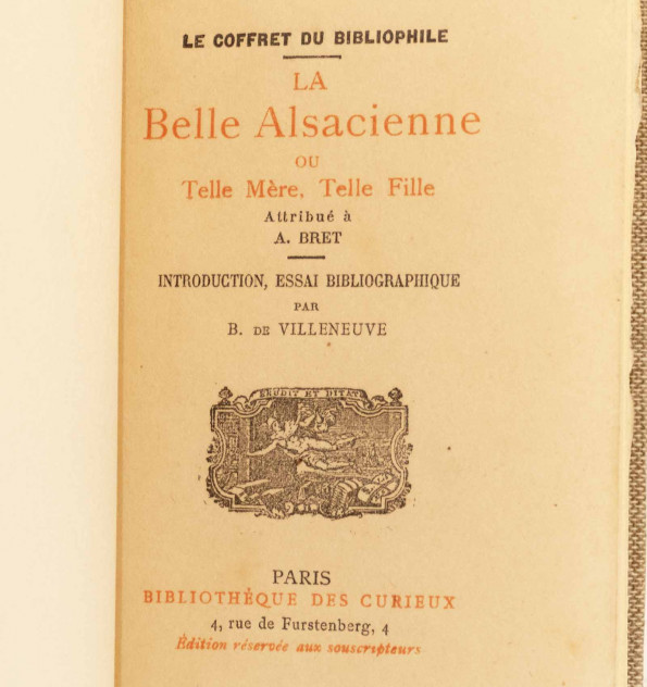 La Belle Alsacienne ou telle mère, telle fille. Attribué à A. Bret.