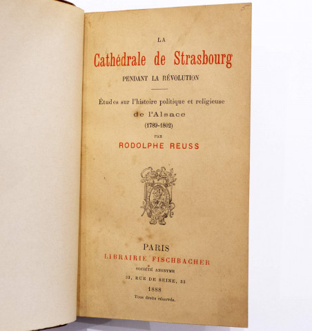 La cathédrale de Strasbourg pendant la révolution...