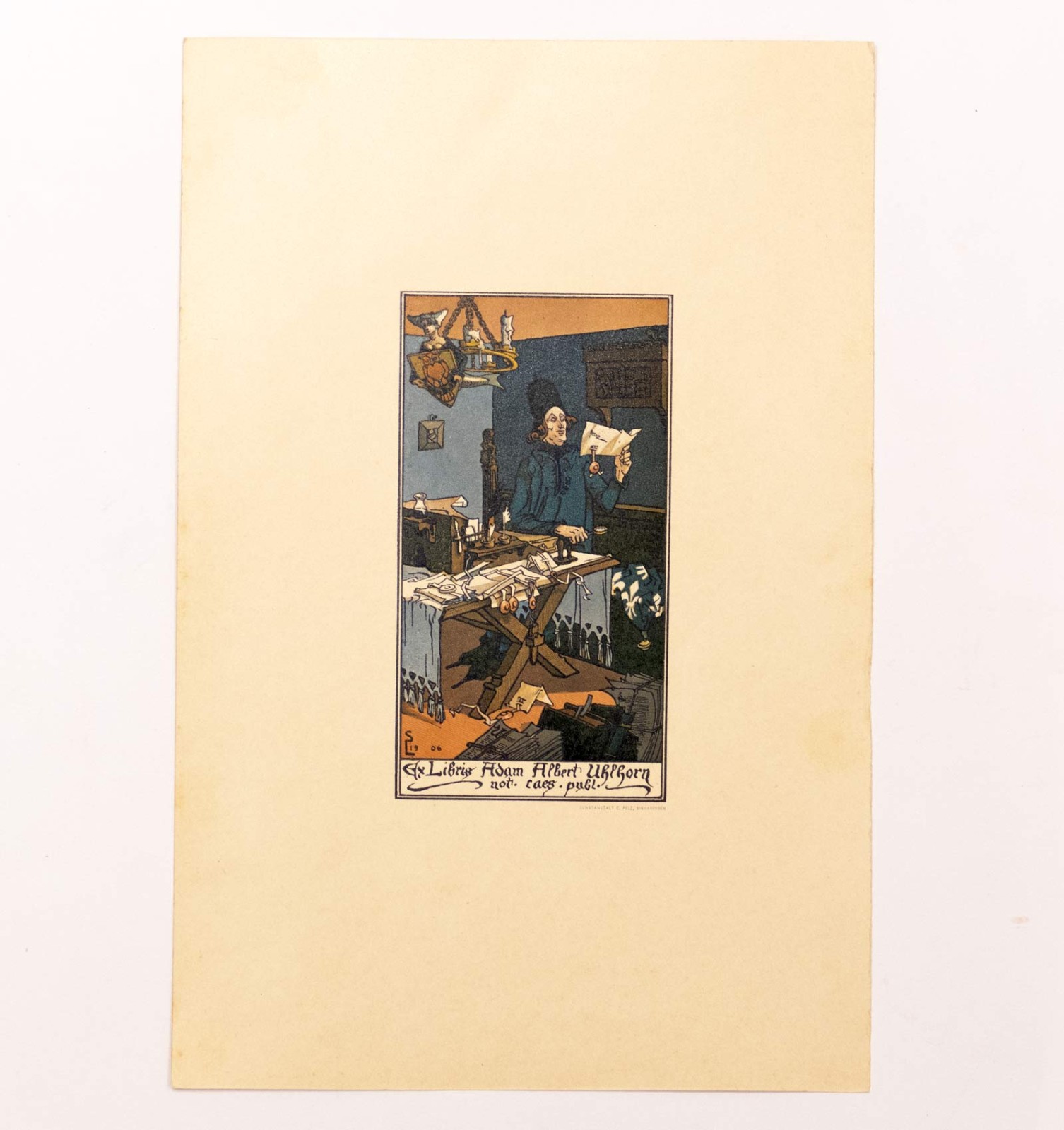 Ex-libris d'Albert Uhlhorn. 