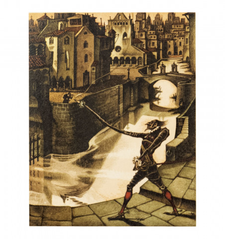 Les âmes du Purgatoire, la Dame de Pique, le Hussard, Djoumane. Illustrations de Robert Beltz
