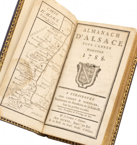 Almanach d'Alsace - Ensemble de 4 Almanachs 1782, 1783, 1788 et 1792.
