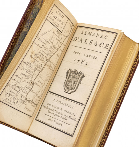 Almanach d'Alsace - Ensemble de 4 Almanachs 1782, 1783, 1788 et 1792.