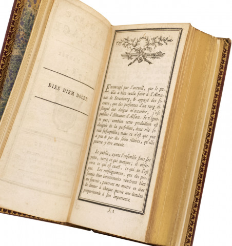 Almanach d'Alsace - Ensemble de 4 Almanachs 1782, 1783, 1788 et 1792.