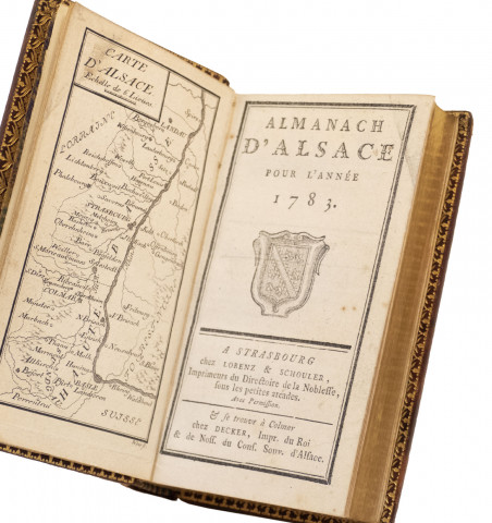Almanach d'Alsace - Ensemble de 4 Almanachs 1782, 1783, 1788 et 1792.