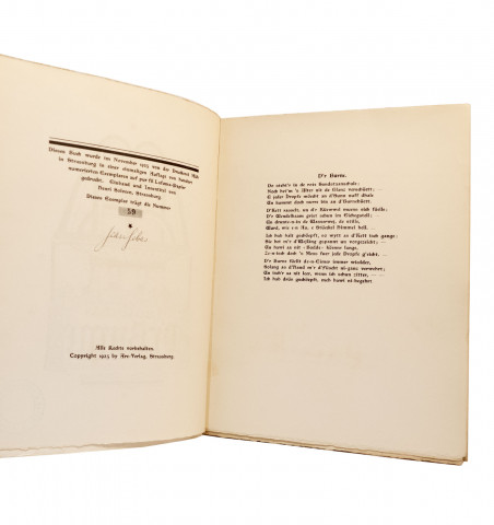 D'r Burne. Gedichte im Strassburger Dialekt. Illustrations d'Henri Solveen.