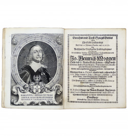 Ouvrage mortuaire en hommage à Johann Heinrich Mogg.