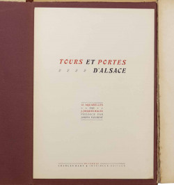 Tours et portes d'Alsace. 12 aquarelles par J.-Jacques Waltz. Préface par Joseph Fleurent.