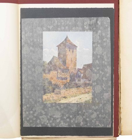 Tours et portes d'Alsace. 12 aquarelles par J.-Jacques Waltz. Préface par Joseph Fleurent.