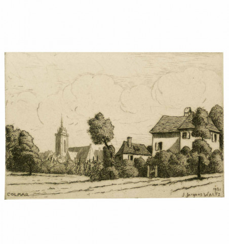Colmar en France. Cent-dix aquarelles, eaux fortes et dessins par Hansi.