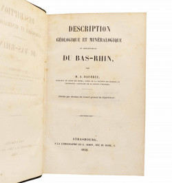Description géologique et minéralogique du département du Bas-Rhin.