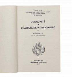 L'immunité de l'Abbaye de Wissembourg.