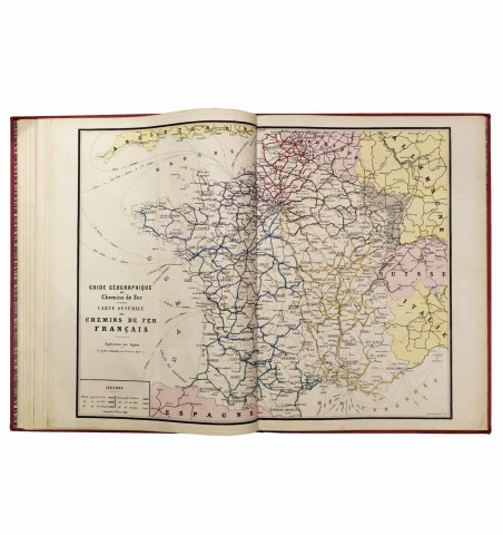 Guide géographique des chemins de fer et des services maritimes français et étrangers.