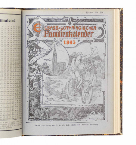 Elsass-Lothringischer Familienkalender 1894 et 1895.