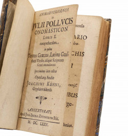 Animadversiones in Julii Pollucis onomasticon Libris X. Comprehensum, in quibus textus Graecus, Latina Gualtheri Versio,...