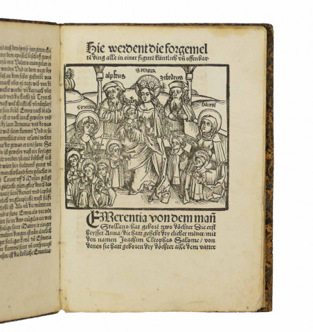 Dis ist ein hüpsche legende von der heiligen frawen sant Anna...