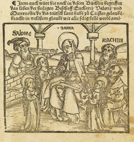 Dis ist ein hüpsche legende von der heiligen frawen sant Anna...