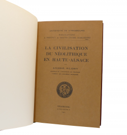 La civilisation du néolithique en Haute-Alsace.