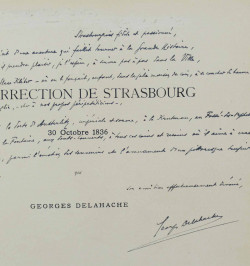 Recueil de Georges Delahache. L'insurrection de Strasbourg, 30 octobre 1836...