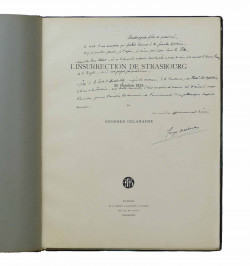 Recueil de Georges Delahache. L'insurrection de Strasbourg, 30 octobre 1836...
