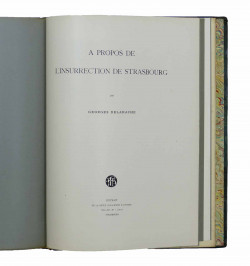 Recueil de Georges Delahache. L'insurrection de Strasbourg, 30 octobre 1836...