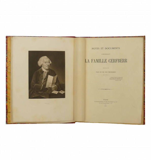 Notes et documents concernant la famille Cerfberr. Recueillies par un de ses membres. Notes et documents concernant la famille Cerfberr. Recueillies par un de ses membres.