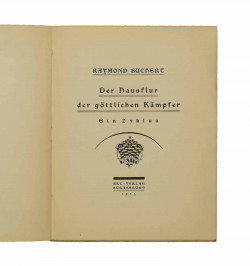 Der Hausflur der göttlichen Kämpfer. Ein Zyklus.