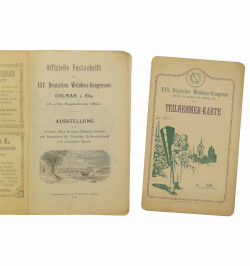 Vins- Exposition viticole - Offizielle Festschrift des XXV. Deutschen Weinbau-Kongresses Colmar i. Els. 10-19 September 1910.