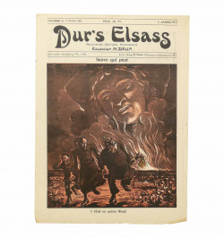 Dur’s Elsass. Humoristisch – Satirisch Wucheblättle. Redaktion H. Zislin. Octobre 1907. N°1.