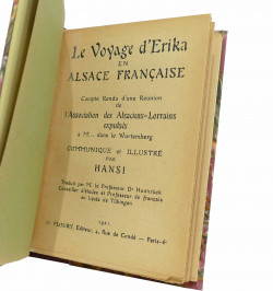 Le voyage d'Erika en Alsace Française. Communiqué et illustré par Hansi...