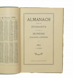 Almanach pour les étudiants Alsaciens-Lorrains. 1914.