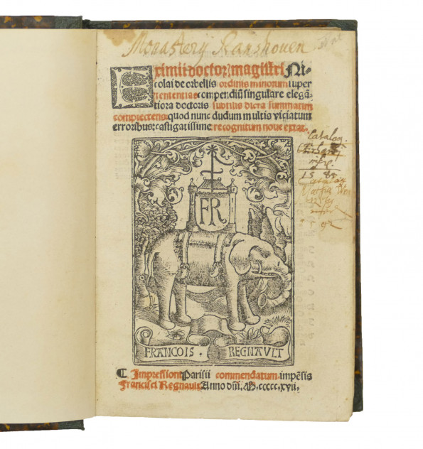 [Droit] - Super sententias compendium singulare elegantiora Doctoris Subtilis...