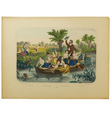 Les 4 saisons. Lithographies originales de Camille Burckardt.