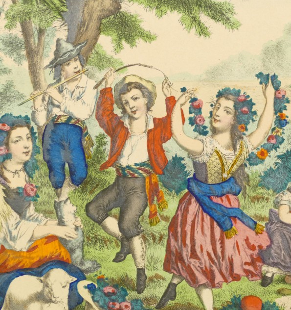 Les 4 saisons. Lithographies originales de Camille Burckardt.