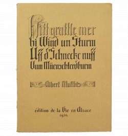 Hitt grattle mer bi Wind un Sturm Uff d'Schnecke nuff Uum Müenschterdhurm.