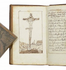 Livre de prières manuscrit - Gebeth Buch worin zu finden ist.