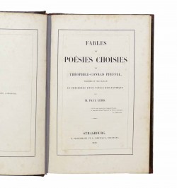 Fables et poésies choisies. Traduites en vers français et précédées d'une notice biographique par Paul Lehr.