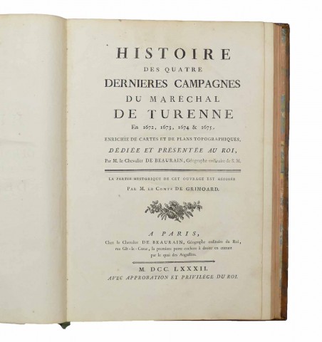 Histoire des quatre dernieres campagne du Maréchal de Turenne...