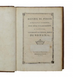 [Affaire du Collier] Recueil factice.