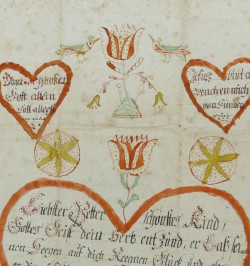 Souhait de baptême. Mulhouse 1806.