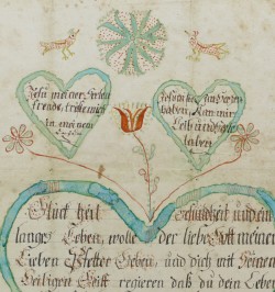 Souhait de baptême. Mulhouse 1806.