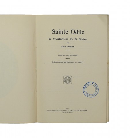 Sainte Odile. E mysteriumin 6 bilder.