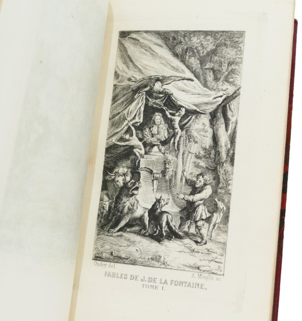 Livre Rare : Fables Choisies De La Fontaine - Édition Originale Vanner Enfans 1805