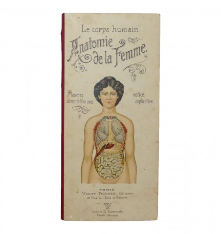 Le corps humain. Anatomie de la femme. Planches démontables et notice explicative.