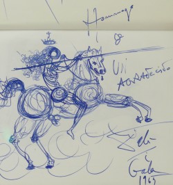 Dessin original de Salvador Dali.