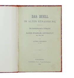 Das Duell im alten Strassburg.