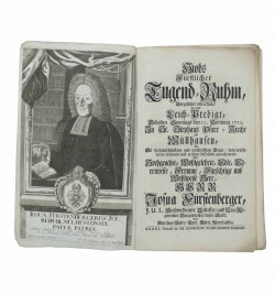 La rare "Leich-Predigt" de Josua Fürstenberger.