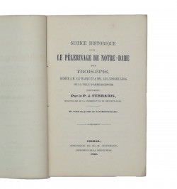 Notice historique sur le pèlerinage de Notre-Dame des Trois-Epis...