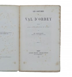 Les coutumes du Val d'Orbey publiées avec introduction et notes.
