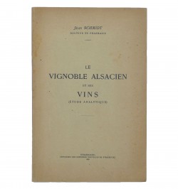 Le vignoble alsacien et ses vins (étude analytique).