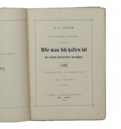 Wie man sich halten sol bei einem sterbenden menschen. 1482.